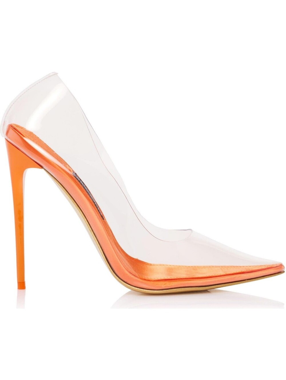 Jessica Rich So Fancy Sandal Heels in Orange Size 40 (9) Clear Patent NIB
